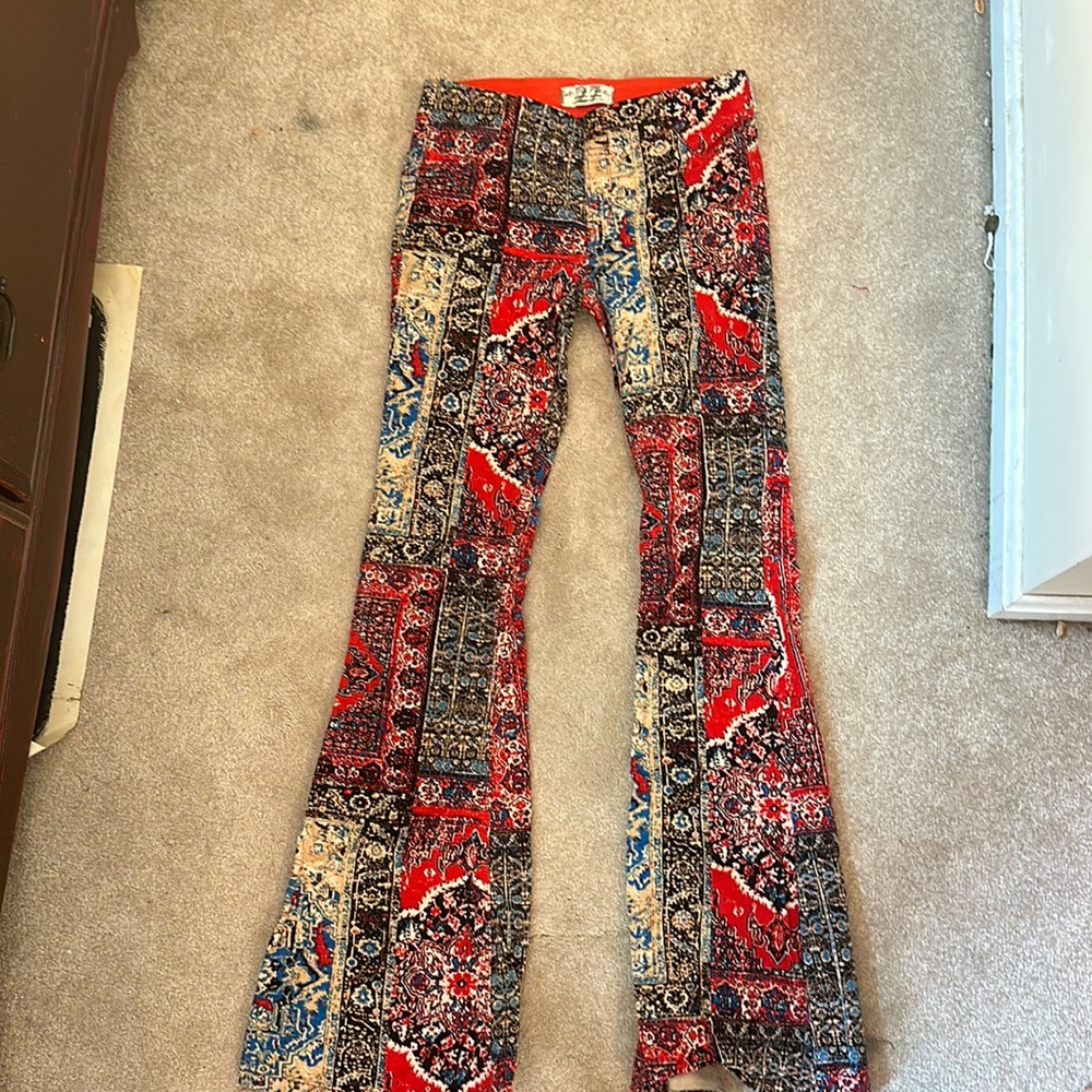 printed free people corduroys